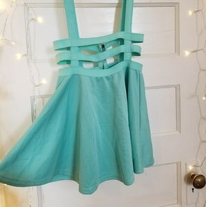 Strappy Overall Skirt